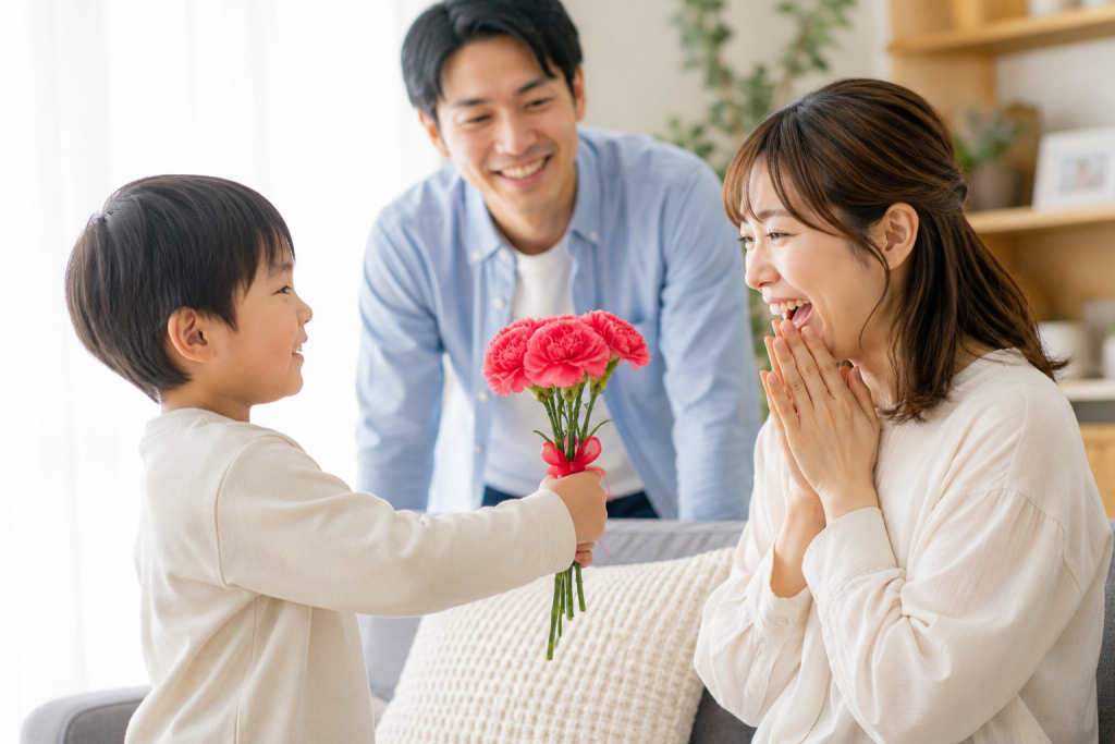母の日に贈るカーネーションのイメージ